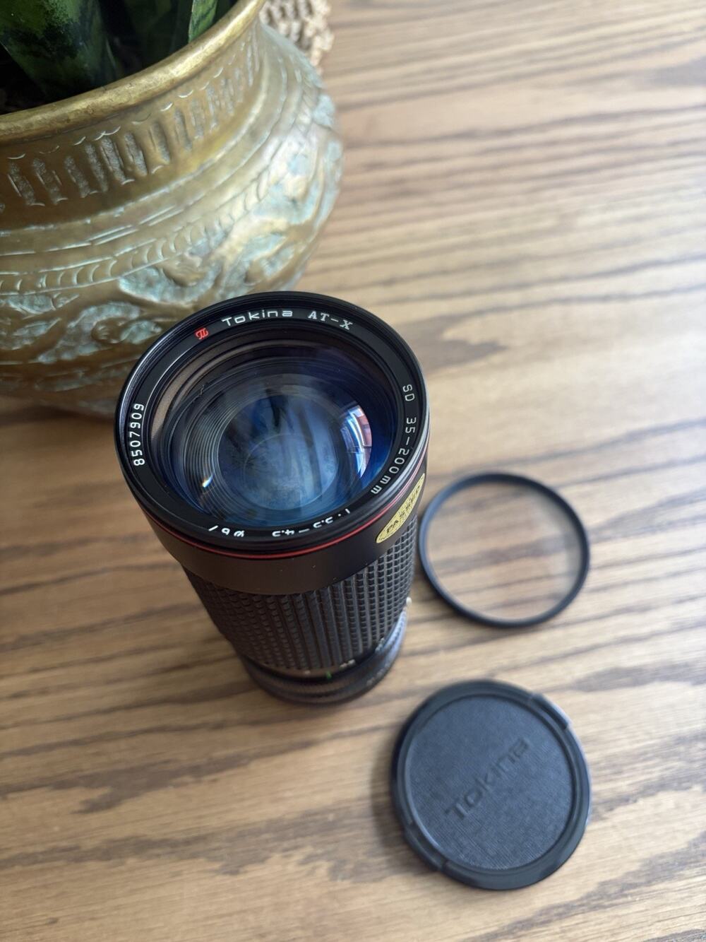 Vintage 1980s Tokina ATX 35-200mm F3.5/4.5 Zoom Lens Cannon FD Mount 67mm Filter